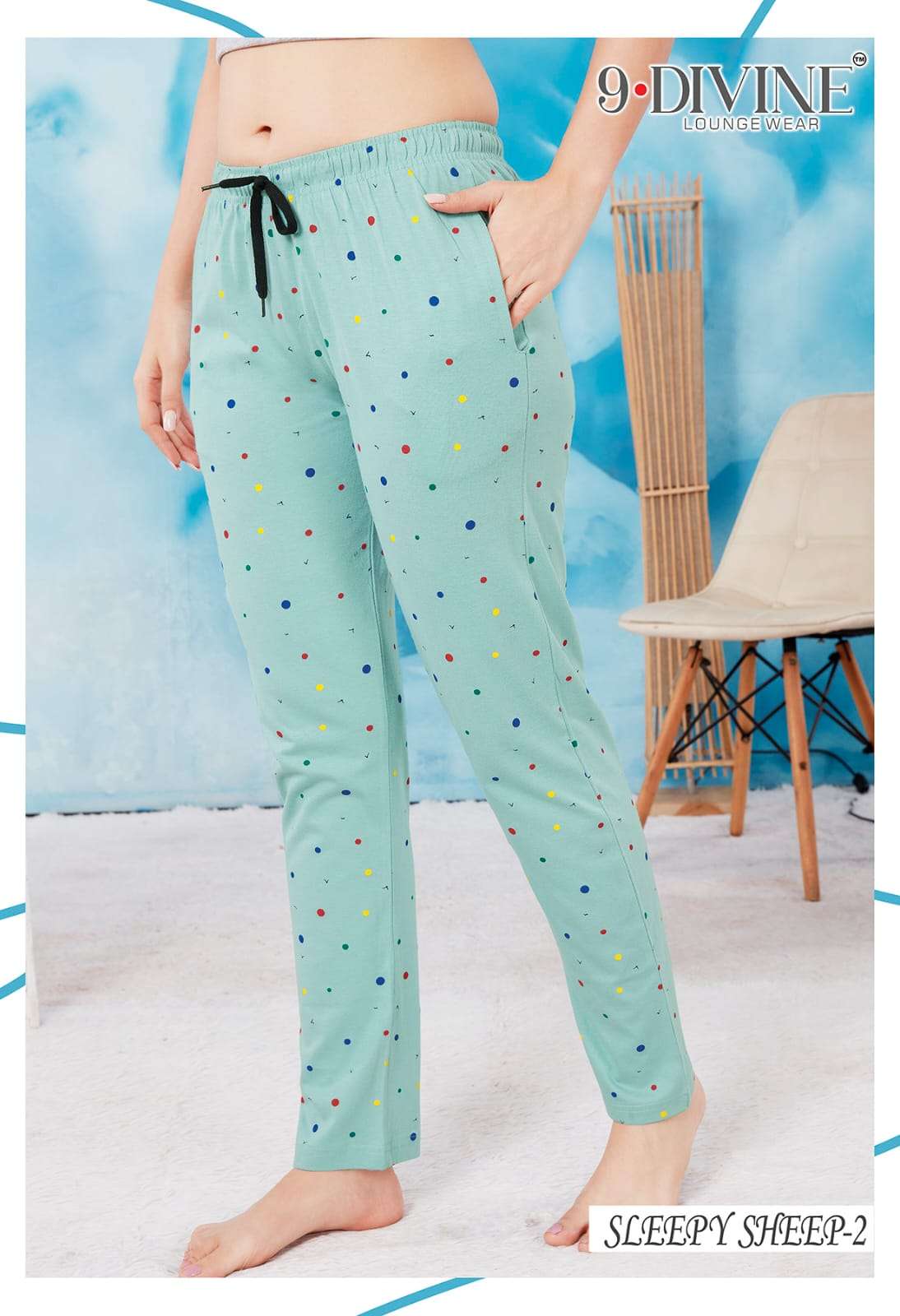 SLEEPY SHEEP BY 9 DIVINE 01 TO 08 SERIES STYLISH FANCY BEAUTIFUL COLORFUL CASUAL WEAR & ETHNIC WEAR COTTON HOSIERY PALAZZO AT WHOLESALE PRICE