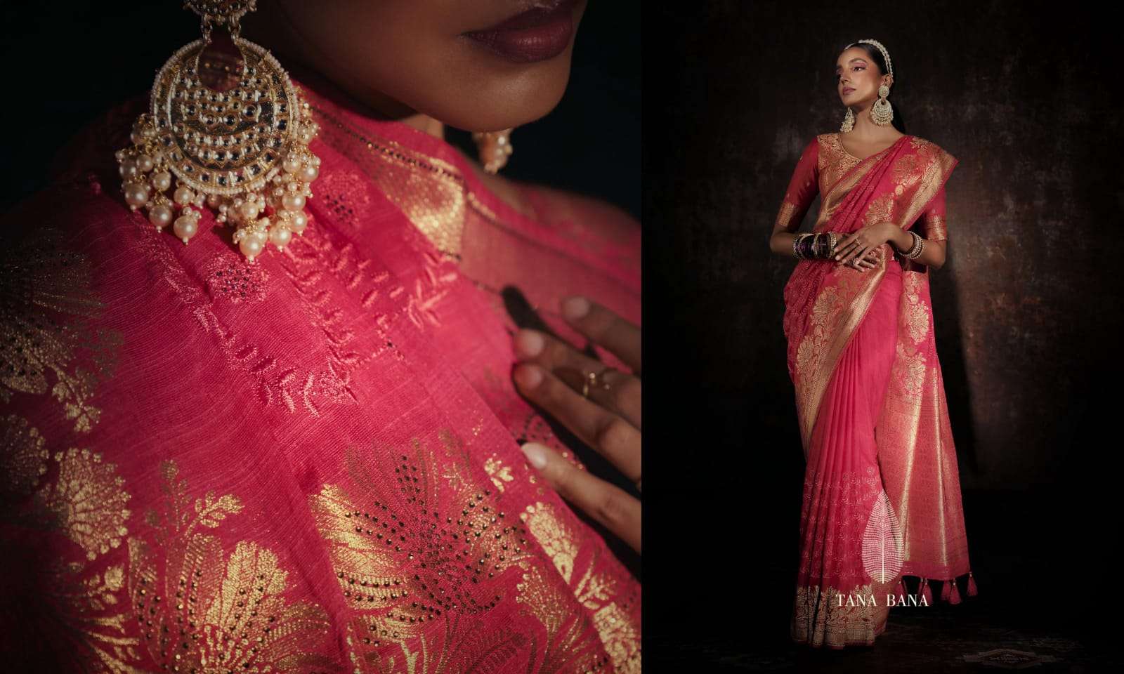 QURBAT VOL-2 BY TANA BANA 02-A TO 02-G SERIES INDIAN TRADITIONAL WEAR COLLECTION BEAUTIFUL STYLISH FANCY COLORFUL PARTY WEAR & OCCASIONAL WEAR PURE SILK SAREES AT WHOLESALE PRICE