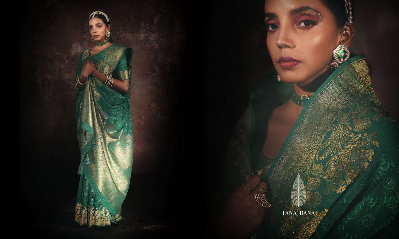 QURBAT VOL-2 BY TANA BANA 02-A TO 02-G SERIES INDIAN TRADITIONAL WEAR COLLECTION BEAUTIFUL STYLISH FANCY COLORFUL PARTY WEAR & OCCASIONAL WEAR PURE SILK SAREES AT WHOLESALE PRICE