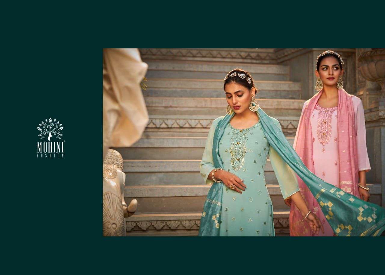 GLAMOUR VOL-113 BY MOHINI FASHION 1301 TO 1304 SERIES DESIGNER FESTIVE SHARARA SUITS COLLECTION BEAUTIFUL STYLISH FANCY COLORFUL PARTY WEAR & OCCASIONAL WEAR PURE GEORGETTE DRESSES AT WHOLESALE PRICE