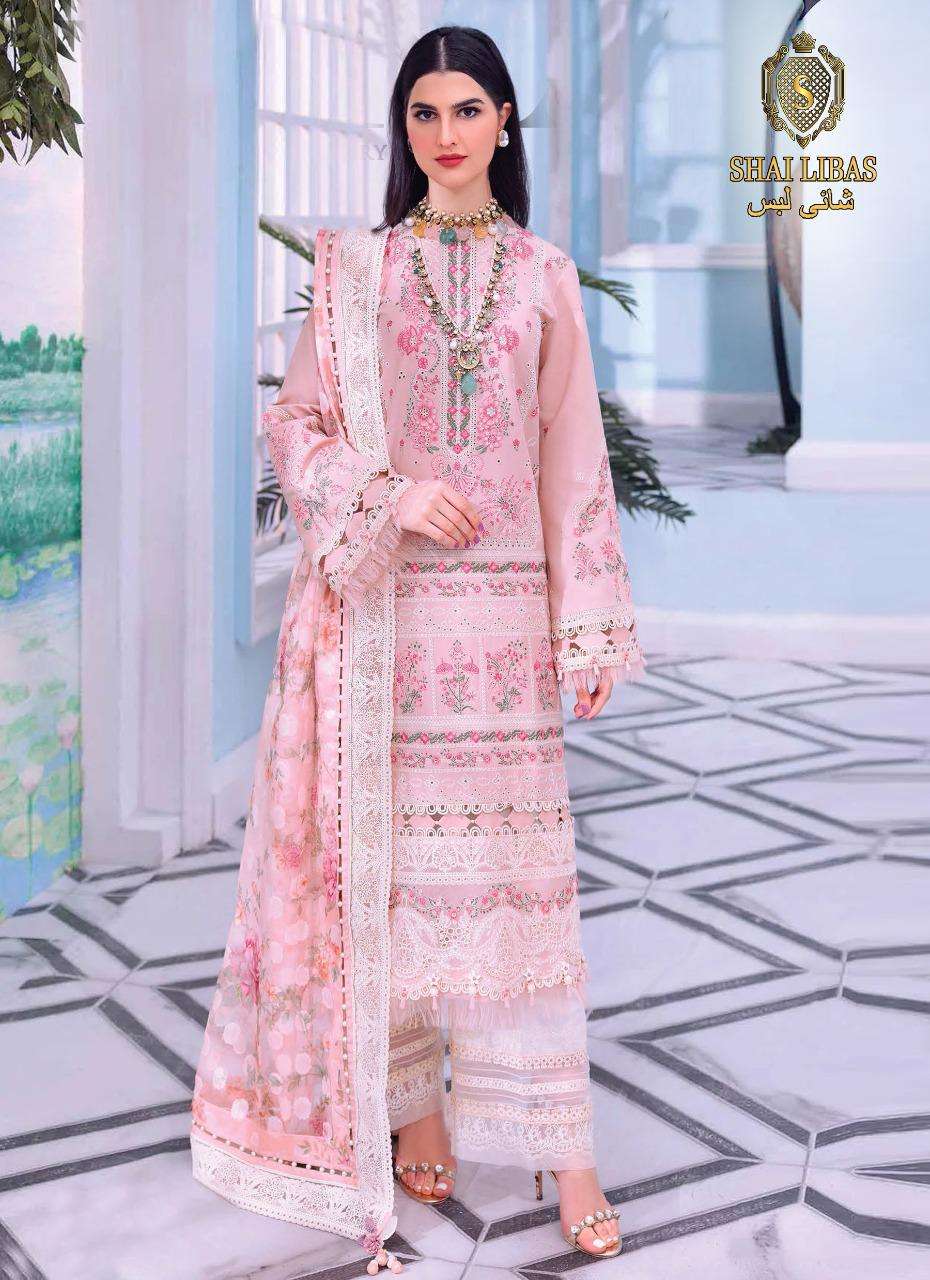 ANAYA VOL-2 BY SHAI LIBAS 1001 TO 1005 SERIES BEAUTIFUL PAKISTANI SUITS COLORFUL STYLISH FANCY CASUAL WEAR & ETHNIC WEAR PURE CAMBRIC COTTON EMBROIDERED DRESSES AT WHOLESALE PRICE