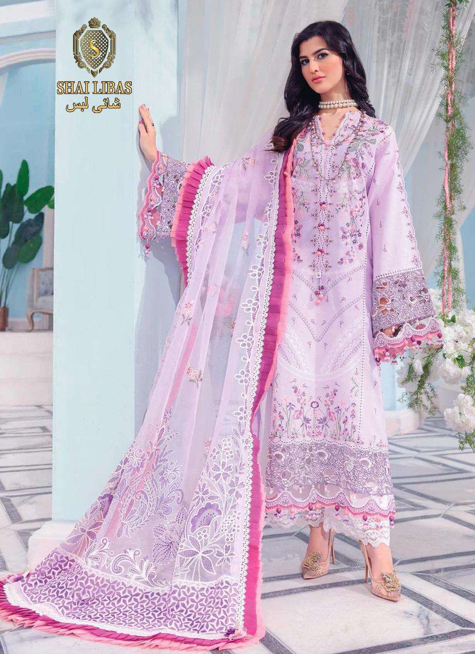 ANAYA VOL-2 BY SHAI LIBAS 1001 TO 1005 SERIES BEAUTIFUL PAKISTANI SUITS COLORFUL STYLISH FANCY CASUAL WEAR & ETHNIC WEAR PURE CAMBRIC COTTON EMBROIDERED DRESSES AT WHOLESALE PRICE