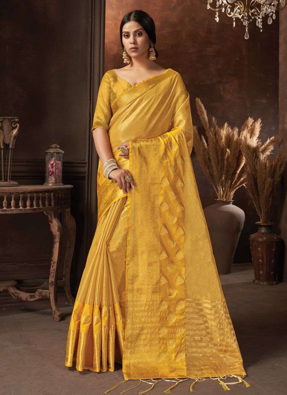 CHANDRIKA BY SANGAM PRINTS 1917 TO 1922 SERIES INDIAN TRADITIONAL WEAR COLLECTION BEAUTIFUL STYLISH FANCY COLORFUL PARTY WEAR & OCCASIONAL WEAR ORGANZA SAREES AT WHOLESALE PRICE