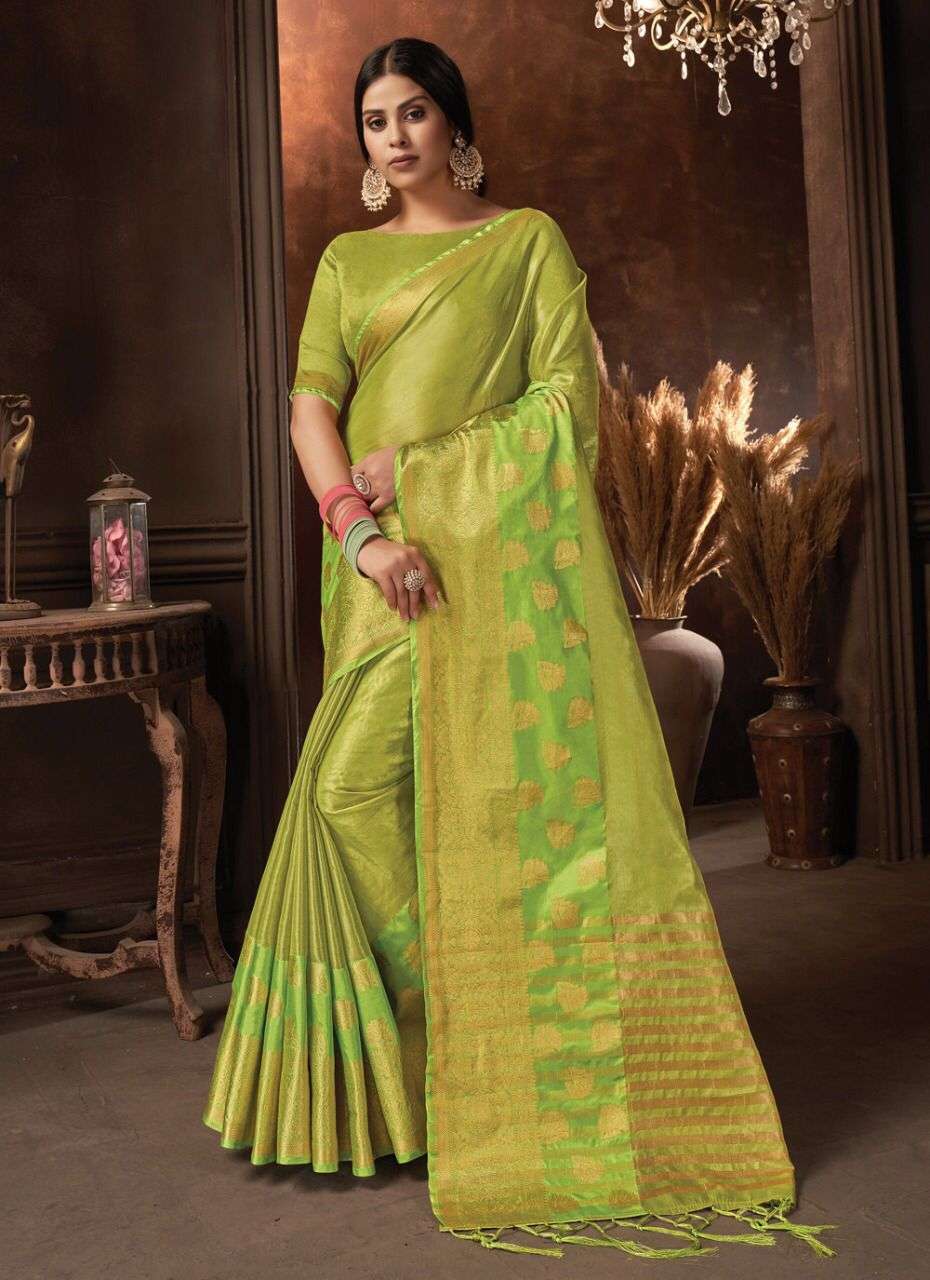CHANDRIKA BY SANGAM PRINTS 1917 TO 1922 SERIES INDIAN TRADITIONAL WEAR COLLECTION BEAUTIFUL STYLISH FANCY COLORFUL PARTY WEAR & OCCASIONAL WEAR ORGANZA SAREES AT WHOLESALE PRICE