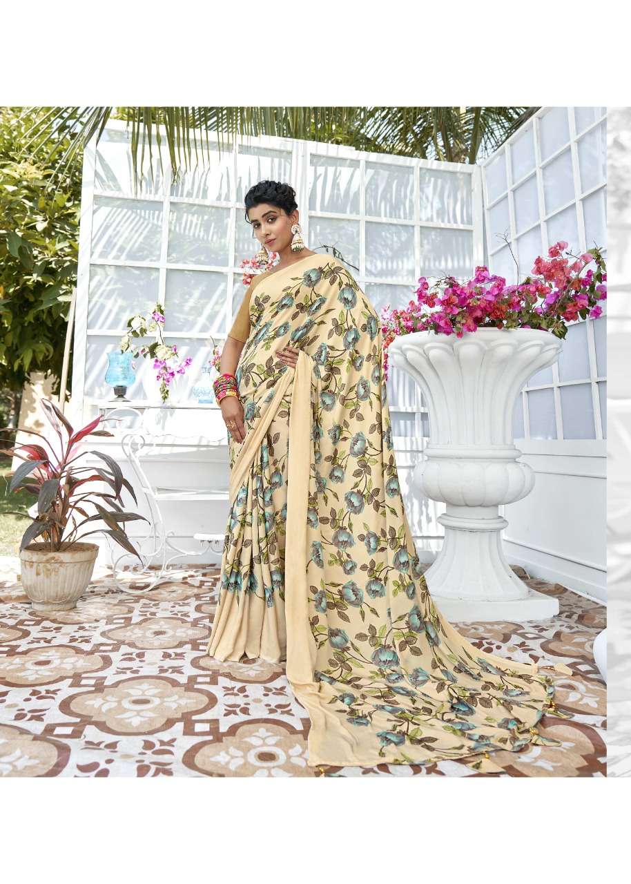 BIRDS BY VALLABHI PRINTS 15251 TO 15258 SERIES INDIAN TRADITIONAL WEAR COLLECTION BEAUTIFUL STYLISH FANCY COLORFUL PARTY WEAR & OCCASIONAL WEAR CREPE SAREES AT WHOLESALE PRICE