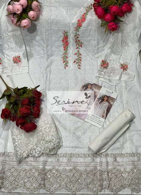 BELLE AME EID BY SERENE 46001 TO 46006 SERIES DESIGNER PAKISTANI SUITS BEAUTIFUL STYLISH FANCY COLORFUL PARTY WEAR & OCCASIONAL WEAR LAWN COTTON EMBROIDERY DRESSES AT WHOLESALE PRICE