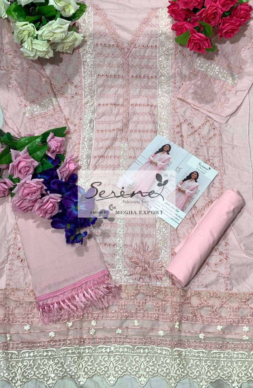 BELLE AME EID BY SERENE 46001 TO 46006 SERIES DESIGNER PAKISTANI SUITS BEAUTIFUL STYLISH FANCY COLORFUL PARTY WEAR & OCCASIONAL WEAR LAWN COTTON EMBROIDERY DRESSES AT WHOLESALE PRICE