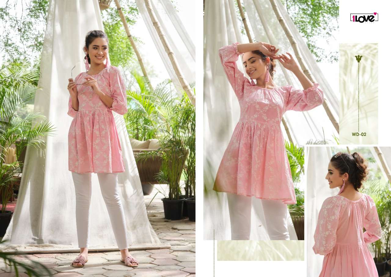 WEDESI BY 1 LOVE 01 TO 06 SERIES DESIGNER STYLISH FANCY COLORFUL BEAUTIFUL PARTY WEAR & ETHNIC WEAR COLLECTION PURE COTTON KURTIS AT WHOLESALE PRICE