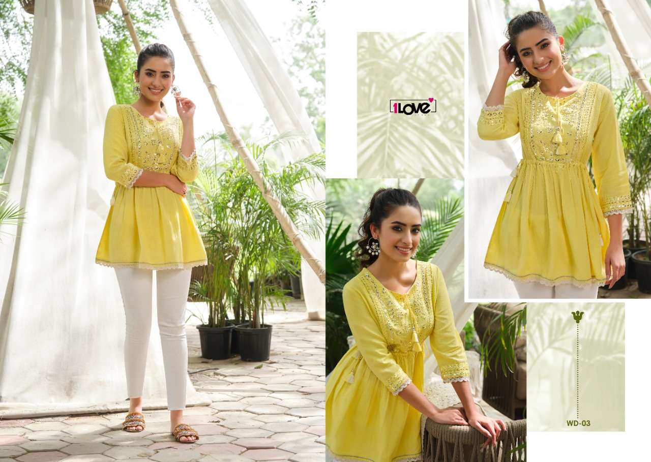 WEDESI BY 1 LOVE 01 TO 06 SERIES DESIGNER STYLISH FANCY COLORFUL BEAUTIFUL PARTY WEAR & ETHNIC WEAR COLLECTION PURE COTTON KURTIS AT WHOLESALE PRICE