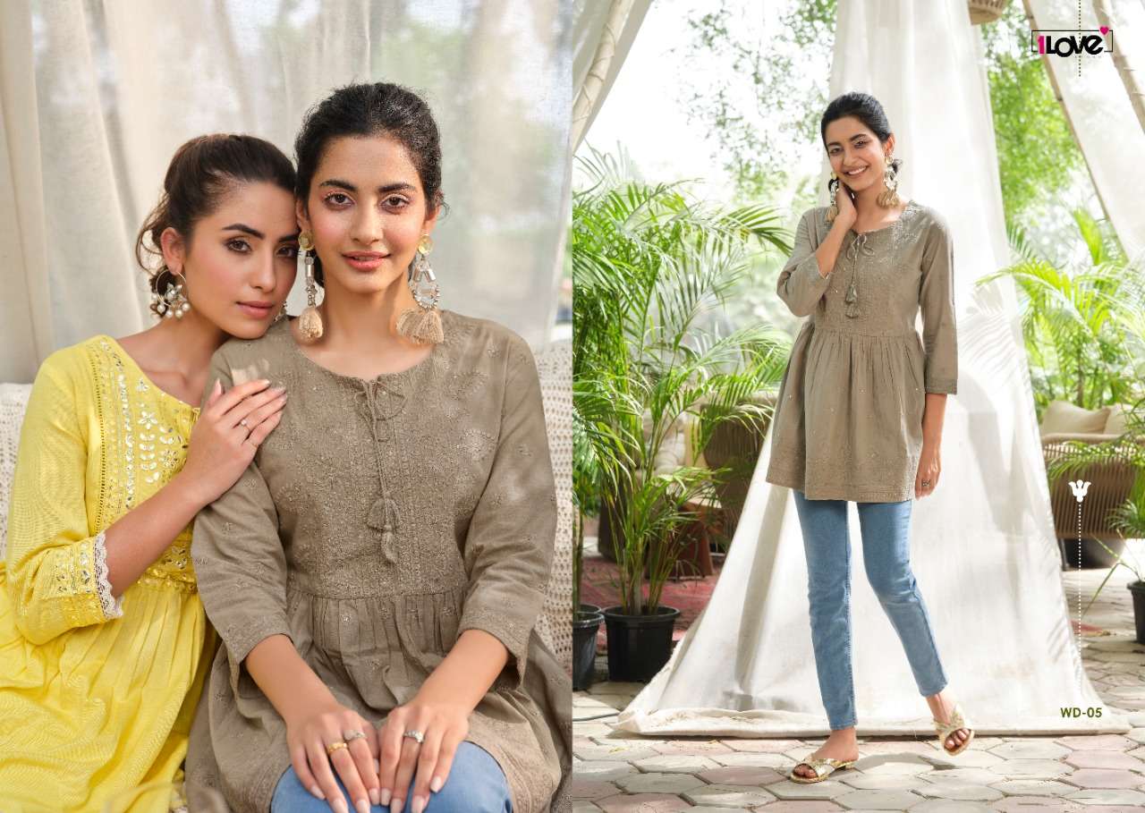 WEDESI BY 1 LOVE 01 TO 06 SERIES DESIGNER STYLISH FANCY COLORFUL BEAUTIFUL PARTY WEAR & ETHNIC WEAR COLLECTION PURE COTTON KURTIS AT WHOLESALE PRICE