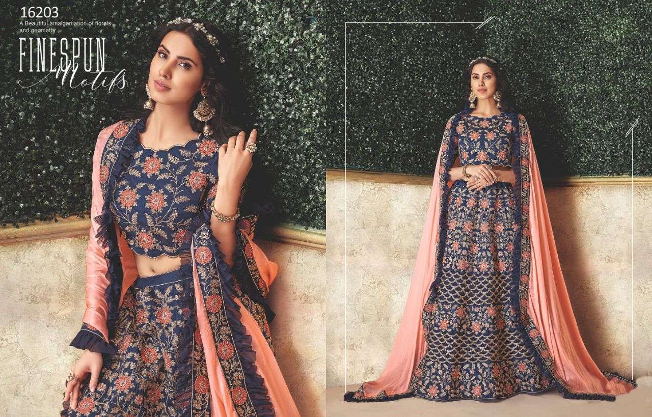 AASHIAH BY MAHOTSAV DESIGNER BEAUTIFUL NAVRATRI COLLECTION OCCASIONAL WEAR & PARTY WEAR SILK LEHENGAS AT WHOLESALE PRICE