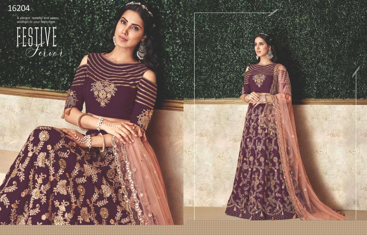 AASHIAH BY MAHOTSAV DESIGNER BEAUTIFUL NAVRATRI COLLECTION OCCASIONAL WEAR & PARTY WEAR SILK LEHENGAS AT WHOLESALE PRICE