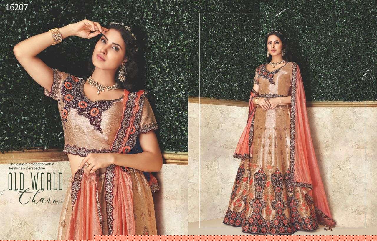 AASHIAH BY MAHOTSAV DESIGNER BEAUTIFUL NAVRATRI COLLECTION OCCASIONAL WEAR & PARTY WEAR SILK LEHENGAS AT WHOLESALE PRICE