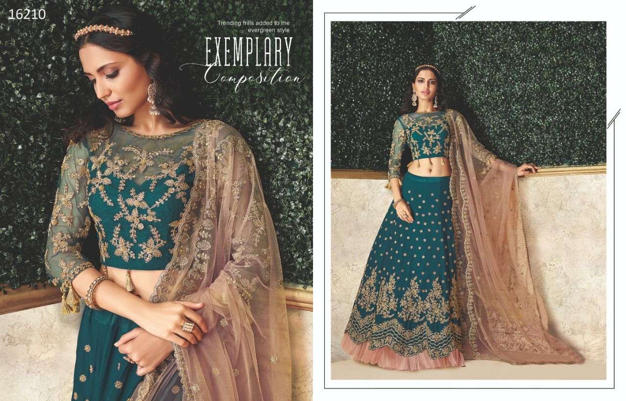 AASHIAH BY MAHOTSAV DESIGNER BEAUTIFUL NAVRATRI COLLECTION OCCASIONAL WEAR & PARTY WEAR SILK LEHENGAS AT WHOLESALE PRICE