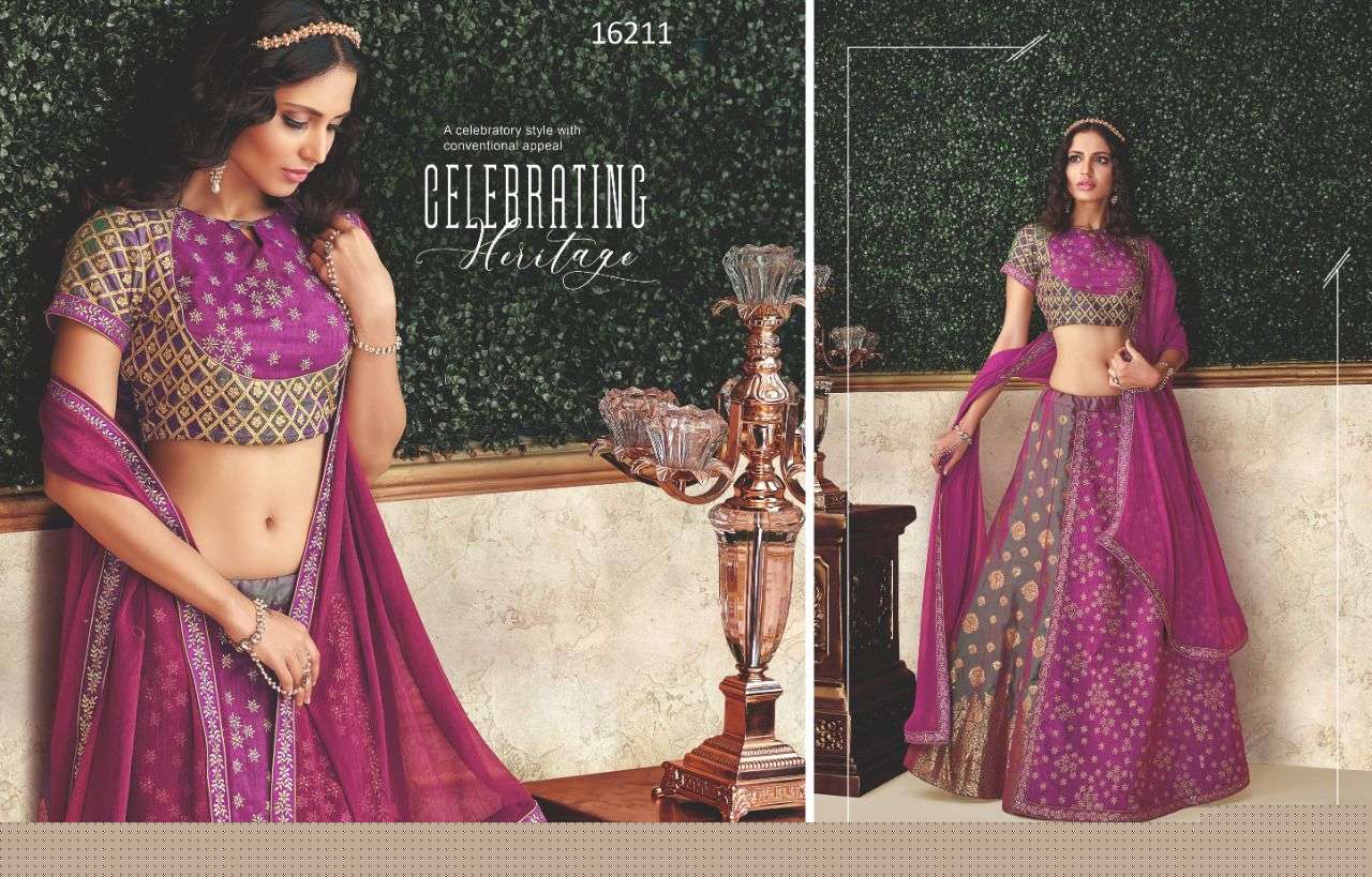 AASHIAH BY MAHOTSAV DESIGNER BEAUTIFUL NAVRATRI COLLECTION OCCASIONAL WEAR & PARTY WEAR SILK LEHENGAS AT WHOLESALE PRICE