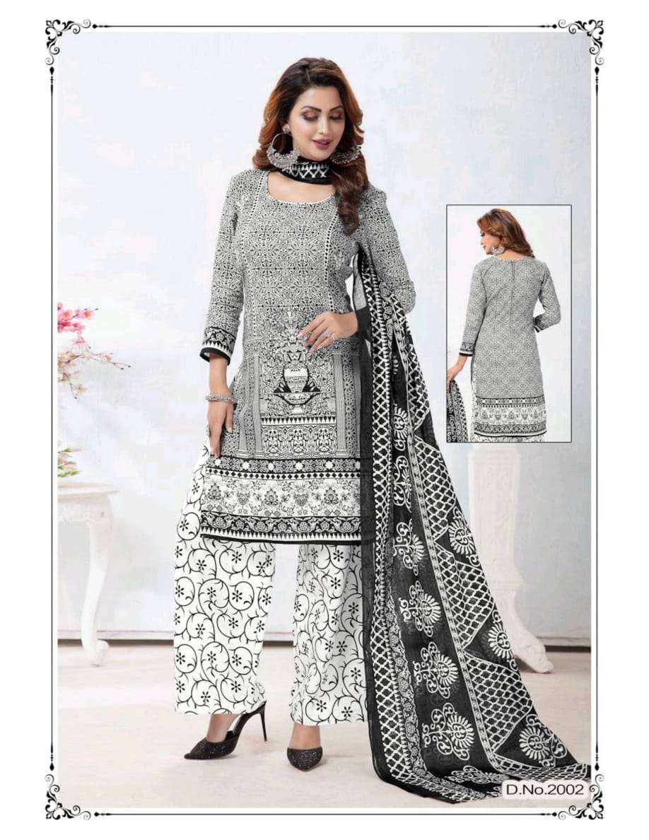 BLACK QUEEN VOL-2 BY SHREE MEENAXI COTTON 2001 TO 2010 SERIES BEAUTIFUL SUITS COLORFUL STYLISH FANCY CASUAL WEAR & ETHNIC WEAR COTTON PRINT DRESSES AT WHOLESALE PRICE