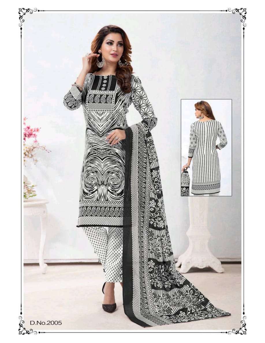 BLACK QUEEN VOL-2 BY SHREE MEENAXI COTTON 2001 TO 2010 SERIES BEAUTIFUL SUITS COLORFUL STYLISH FANCY CASUAL WEAR & ETHNIC WEAR COTTON PRINT DRESSES AT WHOLESALE PRICE