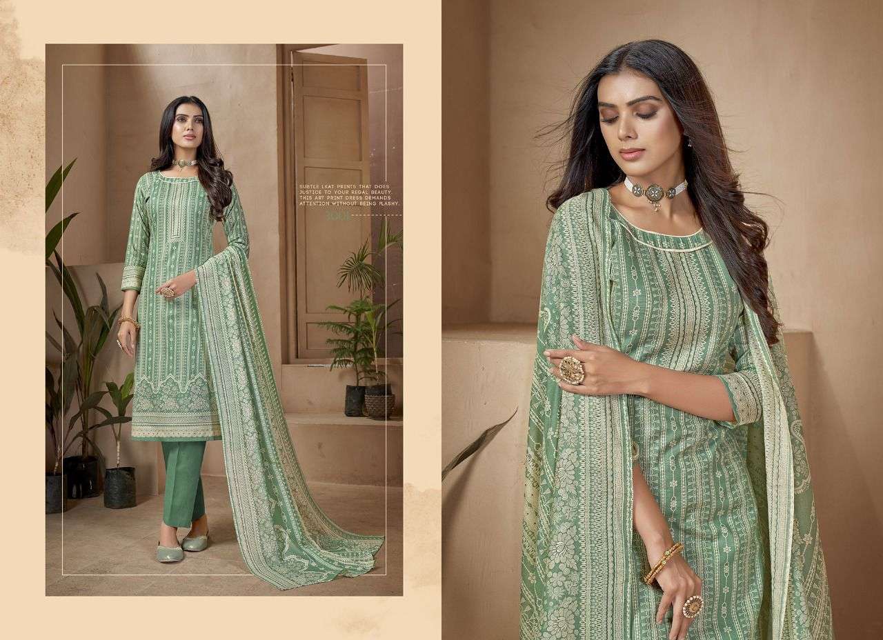 SONPARI VOL-3 BY SHIV GORI SILK MILLS 3001 TO 3008 SERIES BEAUTIFUL SUITS COLORFUL STYLISH FANCY CASUAL WEAR & ETHNIC WEAR PURE COTTON PRINT DRESSES AT WHOLESALE PRICE