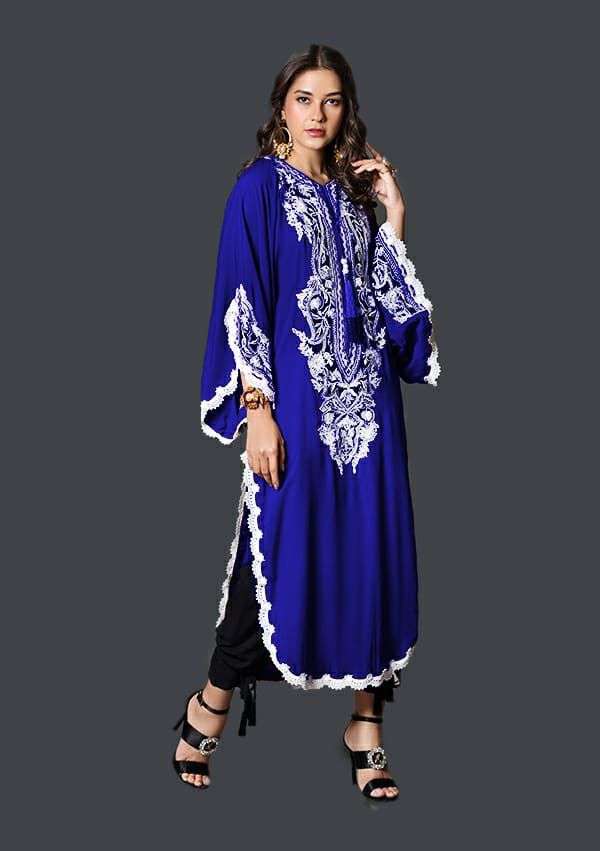 ZS VOL-43 BY ZS 01 TO 06 SERIES DESIGNER STYLISH FANCY COLORFUL BEAUTIFUL PARTY WEAR & ETHNIC WEAR COLLECTION PURE FAUX GEORGETTE KURTIS WITH BOTTOM AT WHOLESALE PRICE