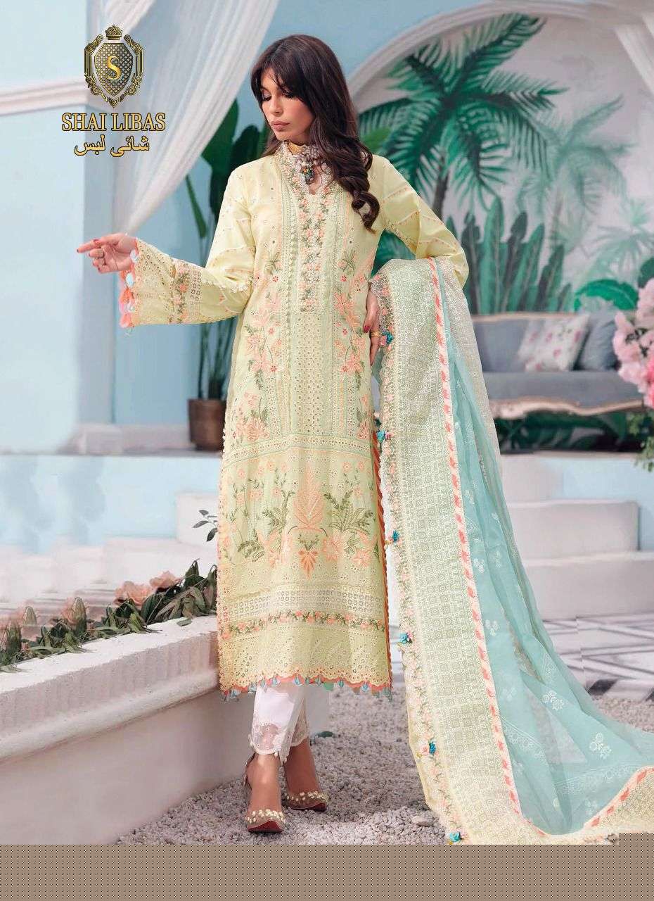 ANAYA VOL-2 NX BY SHAI LIBAS 1001 TO 1004 SERIES BEAUTIFUL PAKISTANI SUITS COLORFUL STYLISH FANCY CASUAL WEAR & ETHNIC WEAR PURE CAMBRIC COTTON EMBROIDERED DRESSES AT WHOLESALE PRICE