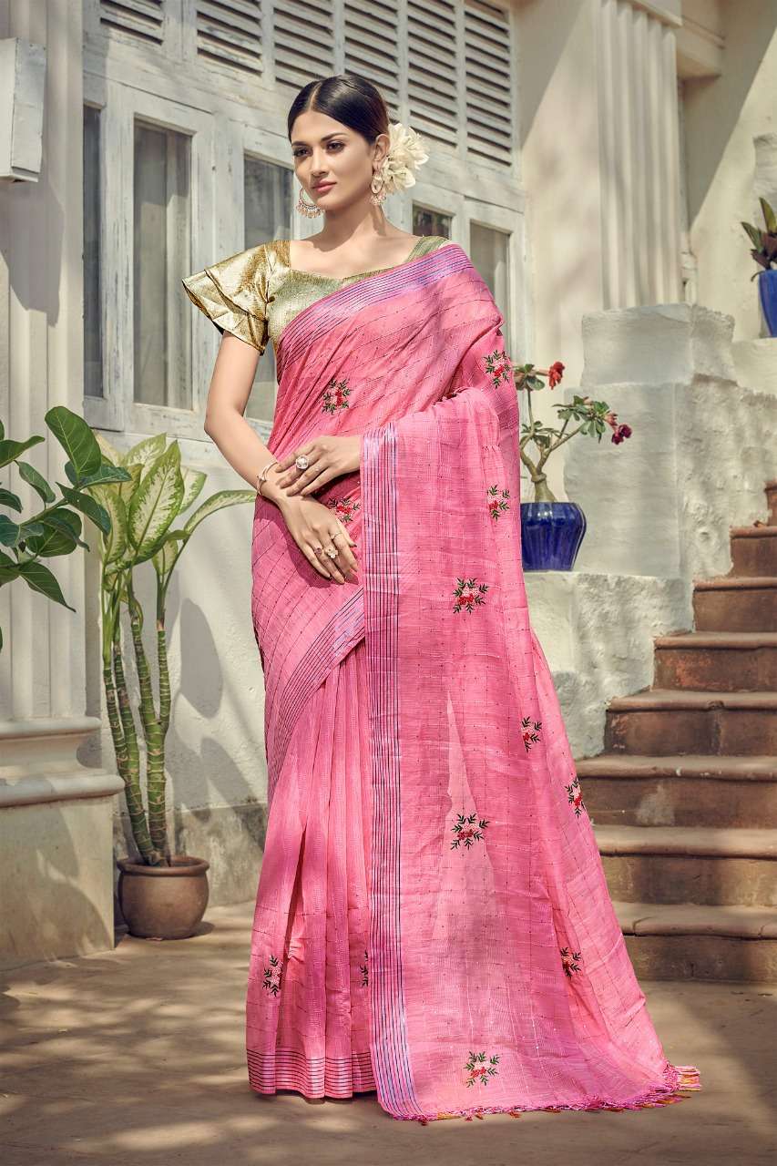 TANABANA COTTON BY YADU NANDAN FASHION 01 TO 04 SERIES INDIAN TRADITIONAL WEAR COLLECTION BEAUTIFUL STYLISH FANCY COLORFUL PARTY WEAR & OCCASIONAL WEAR COTTON EMBROIDERED SAREES AT WHOLESALE PRICE