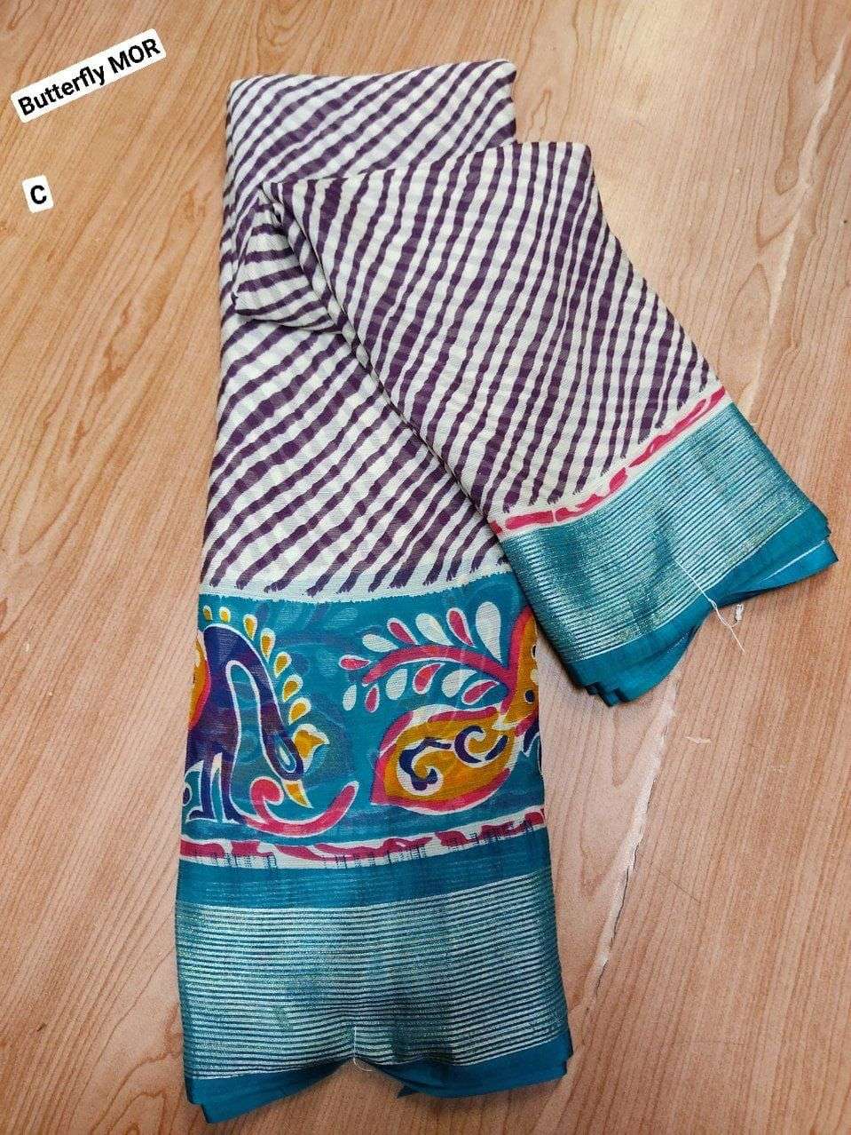 BUTTERFLY MOR BY SHREE MATARAM A TO H SERIES INDIAN TRADITIONAL WEAR COLLECTION BEAUTIFUL STYLISH FANCY COLORFUL PARTY WEAR & OCCASIONAL WEAR CHIFFON SAREES AT WHOLESALE PRICE