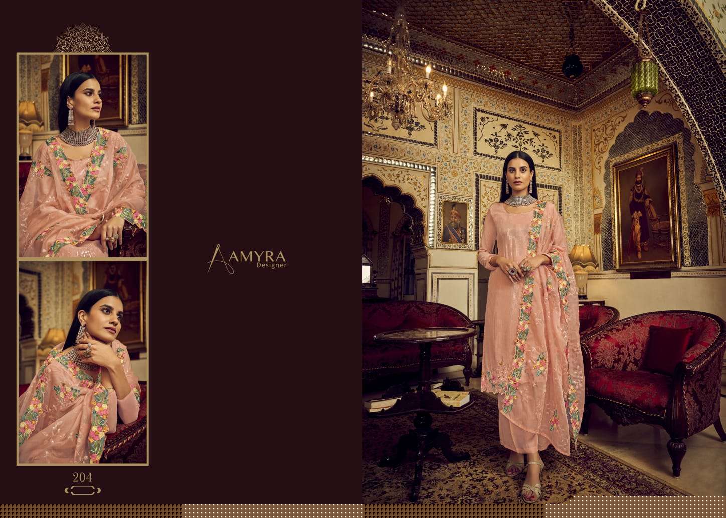 Mariya B By Amyra Designer 201 To 204 Series Beautiful Stylish Sharara Suits Fancy Colorful Casual Wear & Ethnic Wear & Ready To Wear Heavy Georgette Embroidered Dresses At Wholesale Price