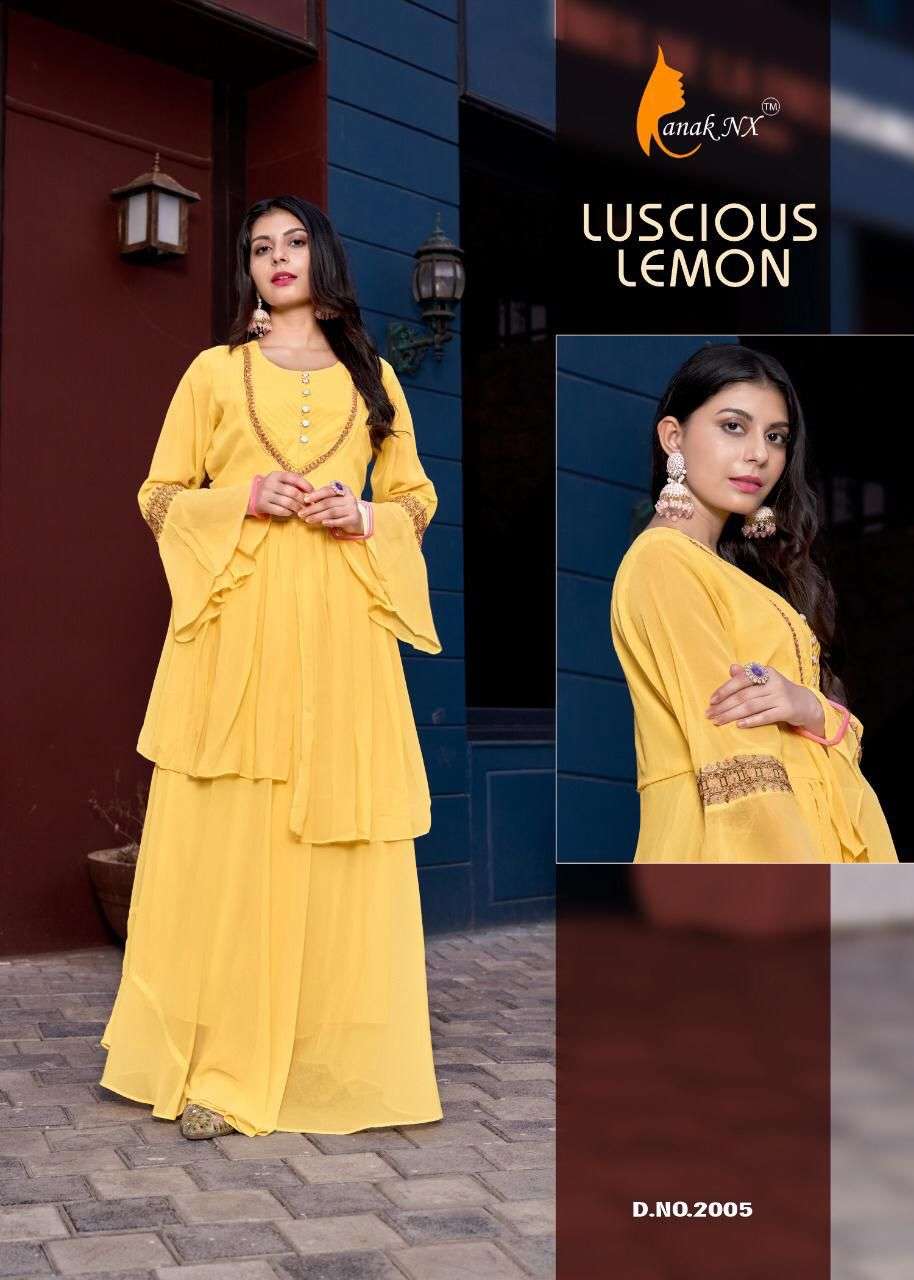 SASYA BY KANAK NX 2001 TO 2006 SERIES BEAUTIFUL STYLISH FANCY COLORFUL CASUAL WEAR & ETHNIC WEAR GEORGETTE EMBROIDERED GOWNS AT WHOLESALE PRICE