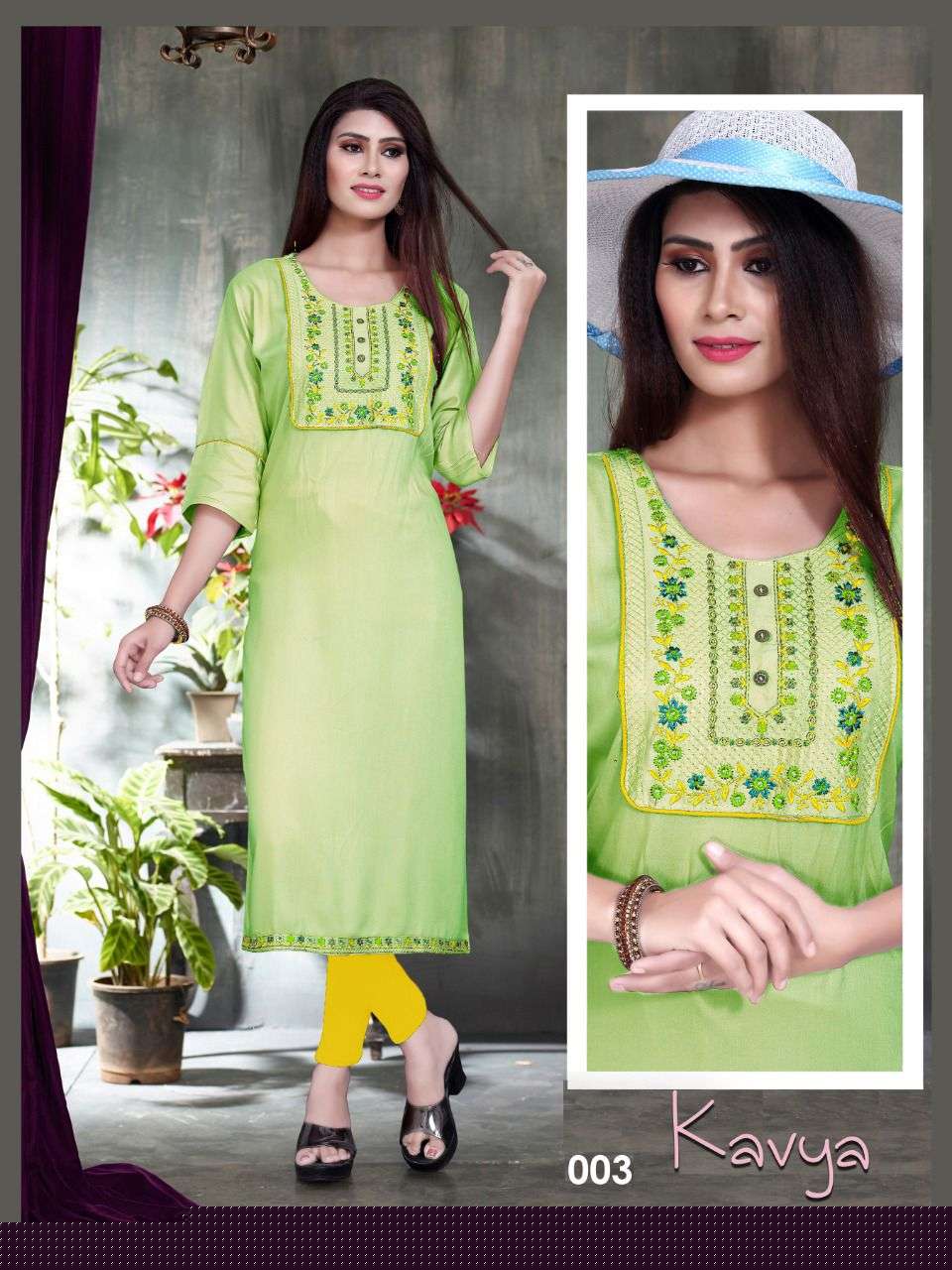 KAVYA VOL-4 BY AAGYA 001 TO 008 SERIES DESIGNER STYLISH FANCY COLORFUL BEAUTIFUL PARTY WEAR & ETHNIC WEAR COLLECTION RAYON EMBROIDERED KURTIS AT WHOLESALE PRICE