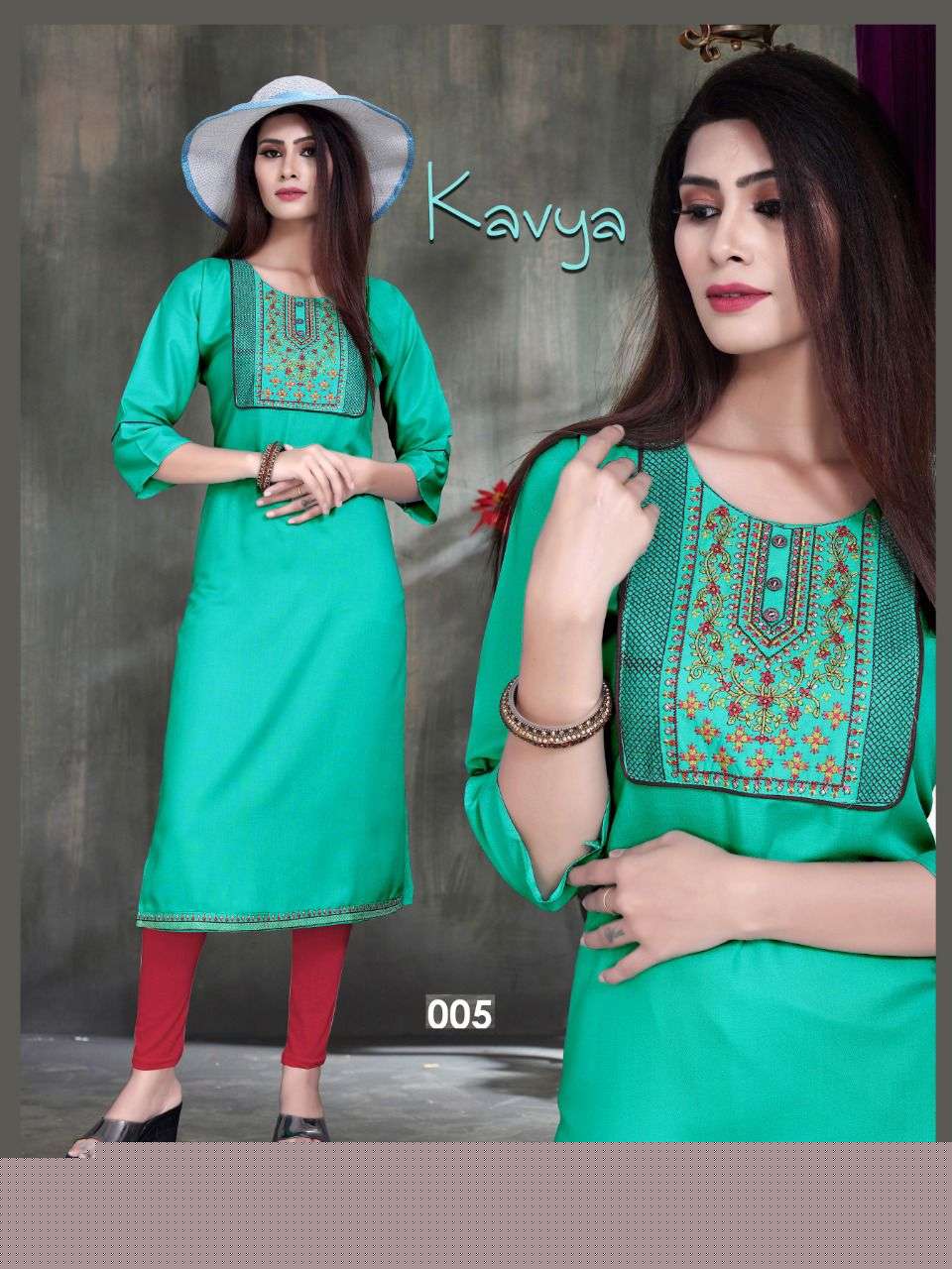 KAVYA VOL-4 BY AAGYA 001 TO 008 SERIES DESIGNER STYLISH FANCY COLORFUL BEAUTIFUL PARTY WEAR & ETHNIC WEAR COLLECTION RAYON EMBROIDERED KURTIS AT WHOLESALE PRICE