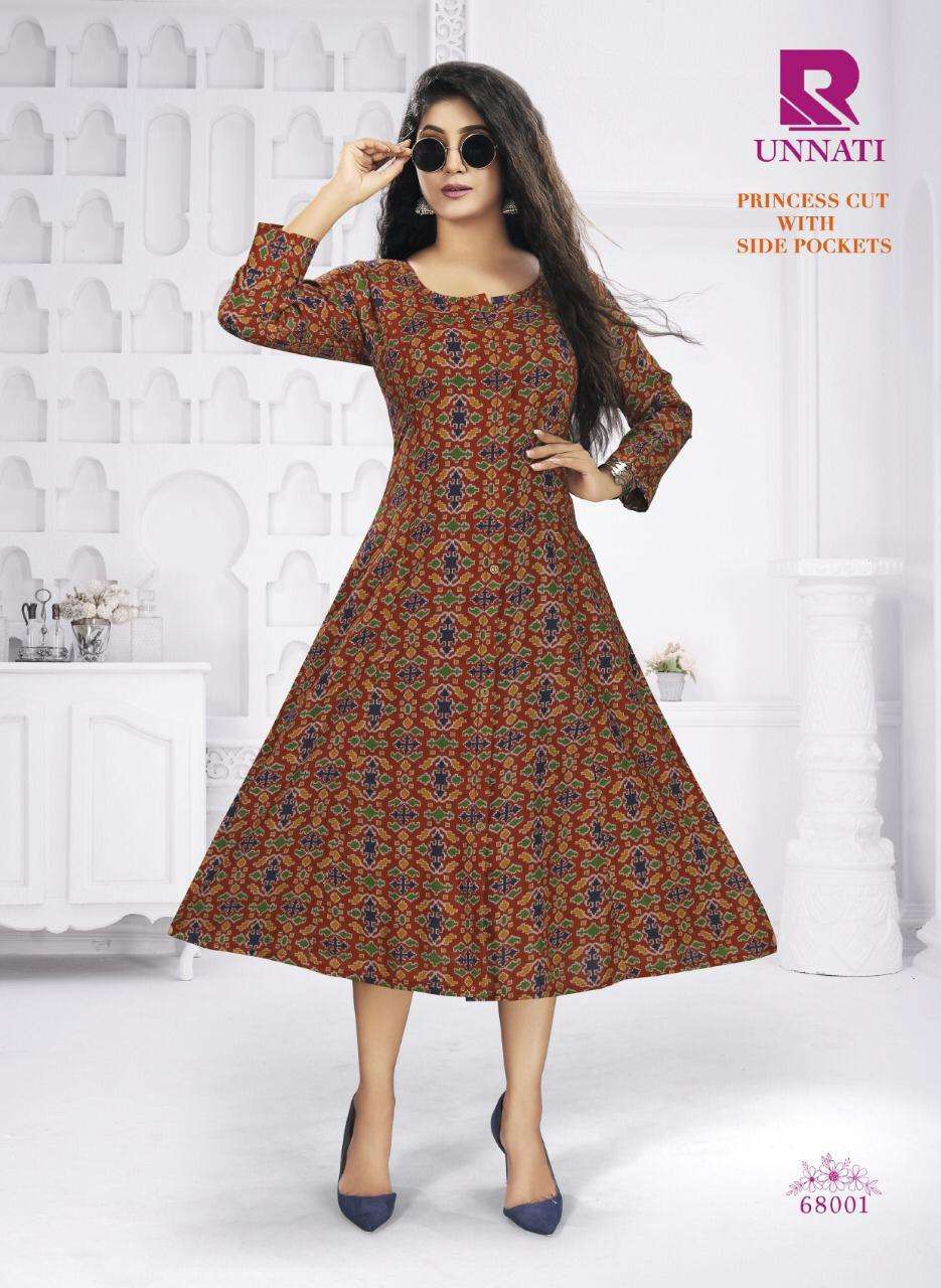 UNNATI BY RAASHI 68001 TO 68008 SERIES DESIGNER STYLISH FANCY COLORFUL BEAUTIFUL PARTY WEAR & ETHNIC WEAR COLLECTION PURE RAYON KURTIS AT WHOLESALE PRICE