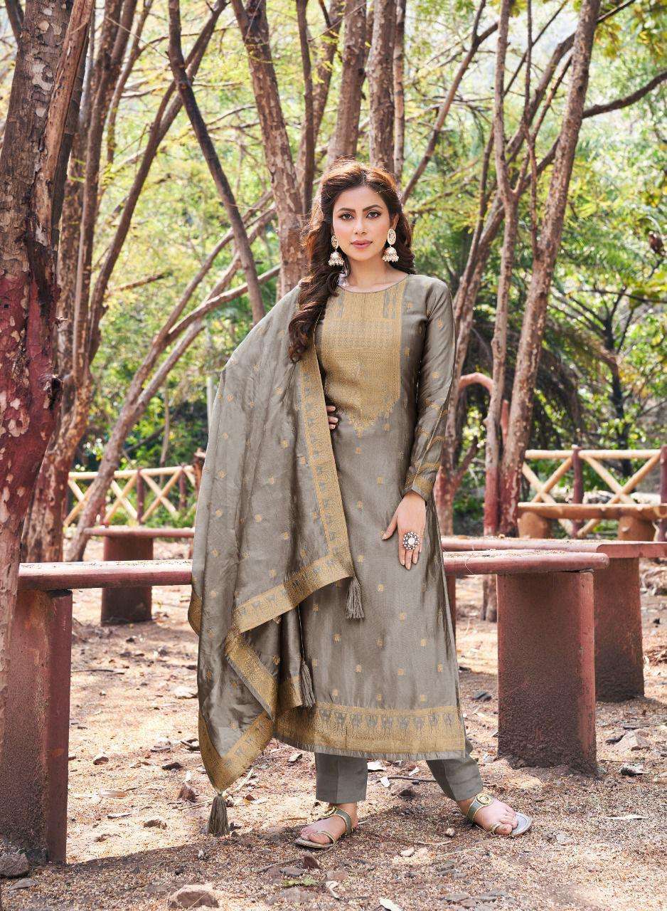 ALEXA BY SHUROOQ 1001 TO 1004 SERIES BEAUTIFUL SUITS COLORFUL STYLISH FANCY CASUAL WEAR & ETHNIC WEAR PURE BANGALORI SILK DRESSES AT WHOLESALE PRICE
