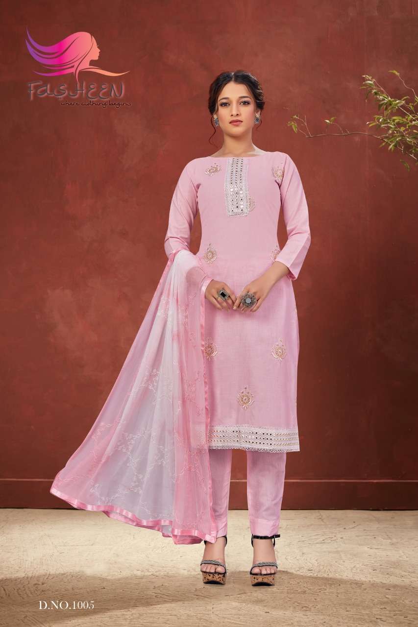 NATASHA BY FASHEEN 1001 TO 1006 SERIES BEAUTIFUL SUITS COLORFUL STYLISH FANCY CASUAL WEAR & ETHNIC WEAR COTTON WITH WORK DRESSES AT WHOLESALE PRICE