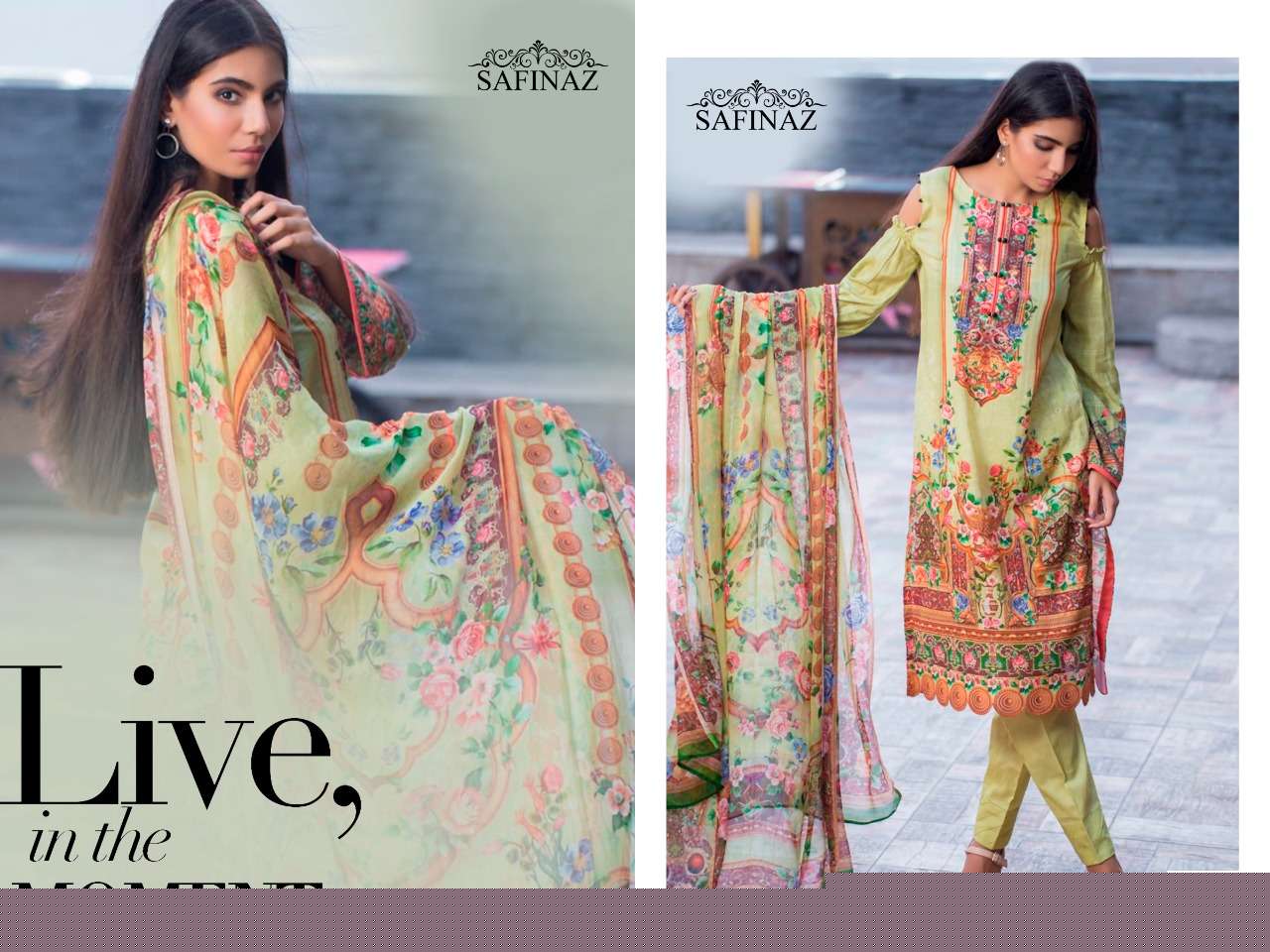 ZOOHRA BY SAFINAZ 01 TO 06 SERIES BEAUTIFUL SUITS COLORFUL STYLISH FANCY CASUAL WEAR & ETHNIC WEAR SOFT COTTON DRESSES AT WHOLESALE PRICE