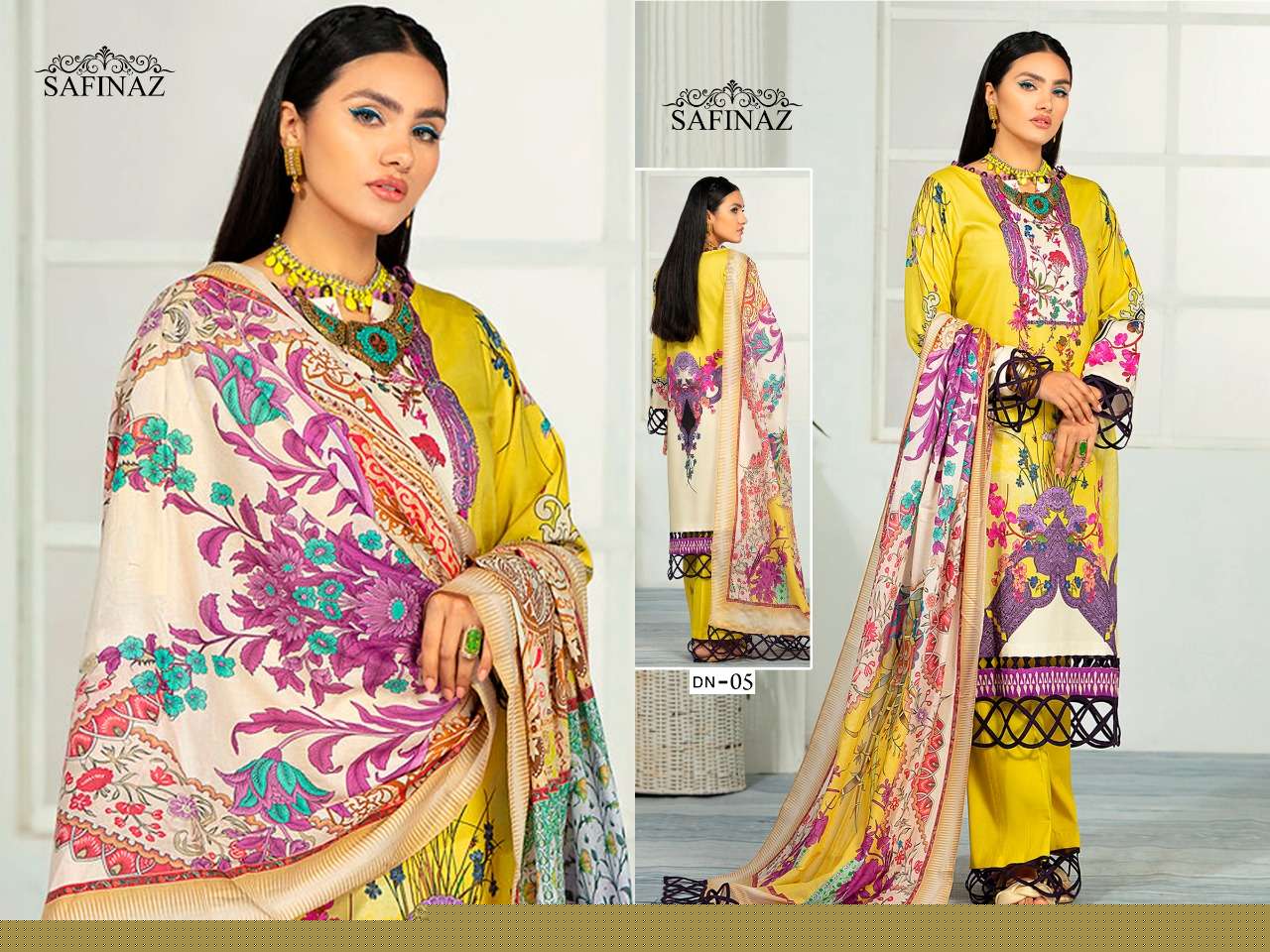 ZOOHRA BY SAFINAZ 01 TO 06 SERIES BEAUTIFUL SUITS COLORFUL STYLISH FANCY CASUAL WEAR & ETHNIC WEAR SOFT COTTON DRESSES AT WHOLESALE PRICE