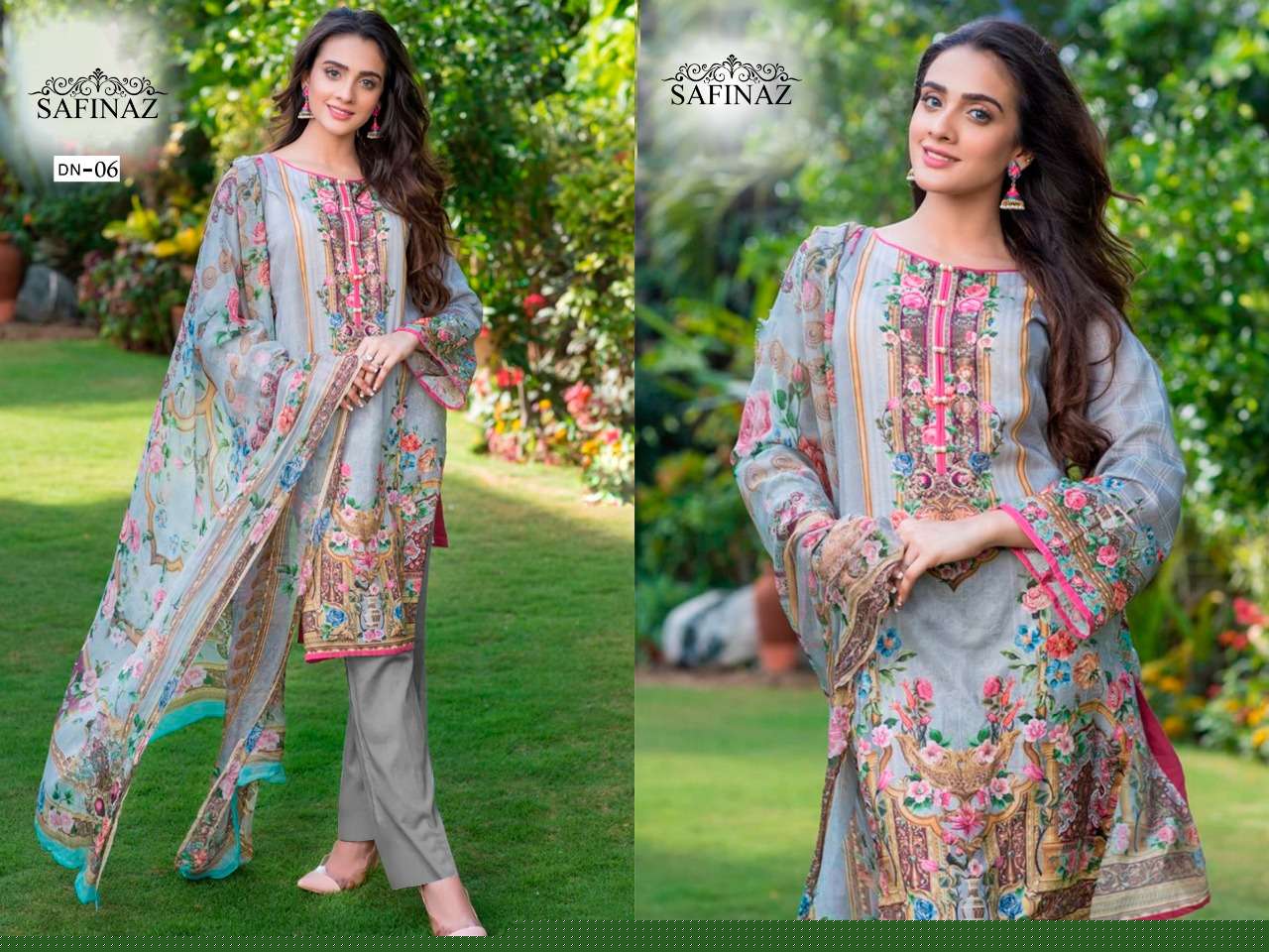 ZOOHRA BY SAFINAZ 01 TO 06 SERIES BEAUTIFUL SUITS COLORFUL STYLISH FANCY CASUAL WEAR & ETHNIC WEAR SOFT COTTON DRESSES AT WHOLESALE PRICE