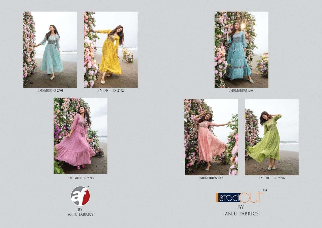 MEMORIES VOL-2 BY AF 2391 TO 2396 SERIES BEAUTIFUL STYLISH FANCY COLORFUL CASUAL WEAR & ETHNIC WEAR MAL COTTON GOWNS AT WHOLESALE PRICE