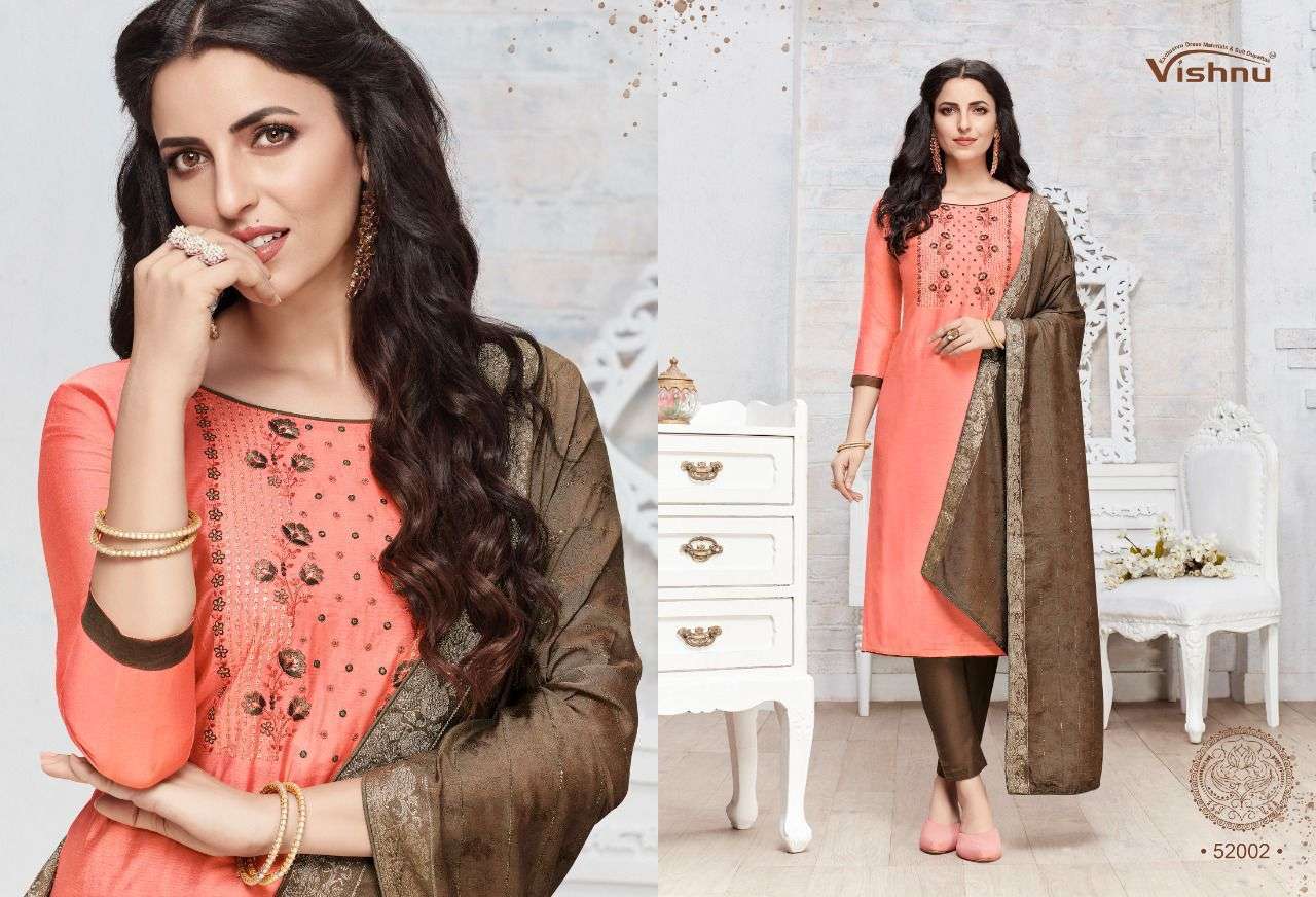 MEHRAM BY VISHNU 52001 TO 52012 SERIES BEAUTIFUL SUITS COLORFUL STYLISH FANCY CASUAL WEAR & ETHNIC WEAR SILK DRESSES AT WHOLESALE PRICE