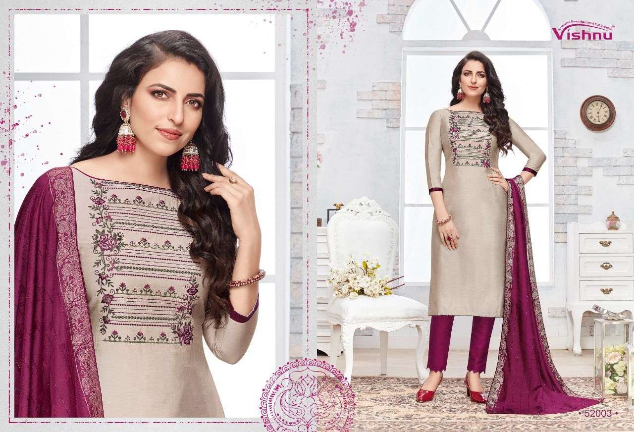 MEHRAM BY VISHNU 52001 TO 52012 SERIES BEAUTIFUL SUITS COLORFUL STYLISH FANCY CASUAL WEAR & ETHNIC WEAR SILK DRESSES AT WHOLESALE PRICE