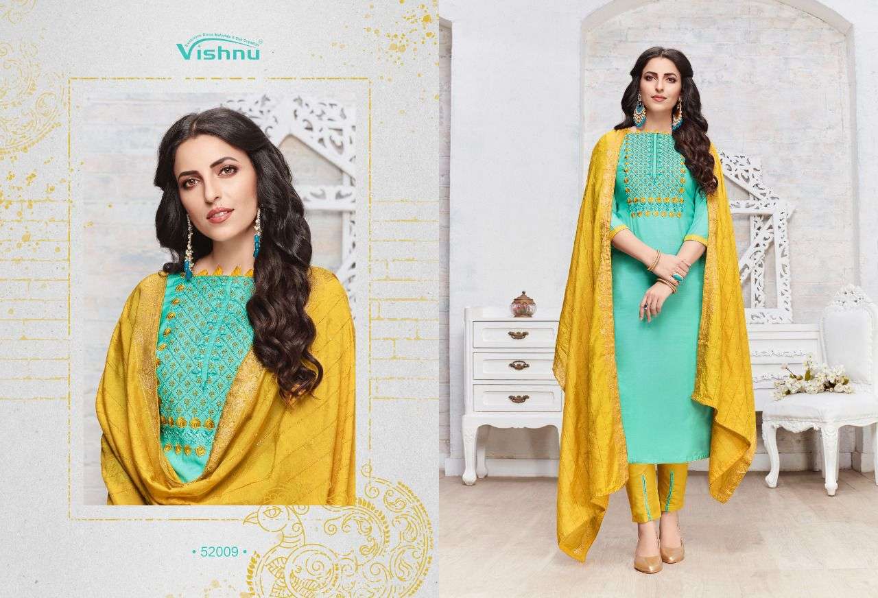 MEHRAM BY VISHNU 52001 TO 52012 SERIES BEAUTIFUL SUITS COLORFUL STYLISH FANCY CASUAL WEAR & ETHNIC WEAR SILK DRESSES AT WHOLESALE PRICE