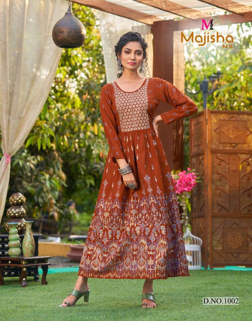 RANGBAAZ BY MAJISHA NX 1001 TO 1008 SERIES DESIGNER STYLISH FANCY COLORFUL BEAUTIFUL PARTY WEAR & ETHNIC WEAR COLLECTION PURE RAYON KURTIS AT WHOLESALE PRICE