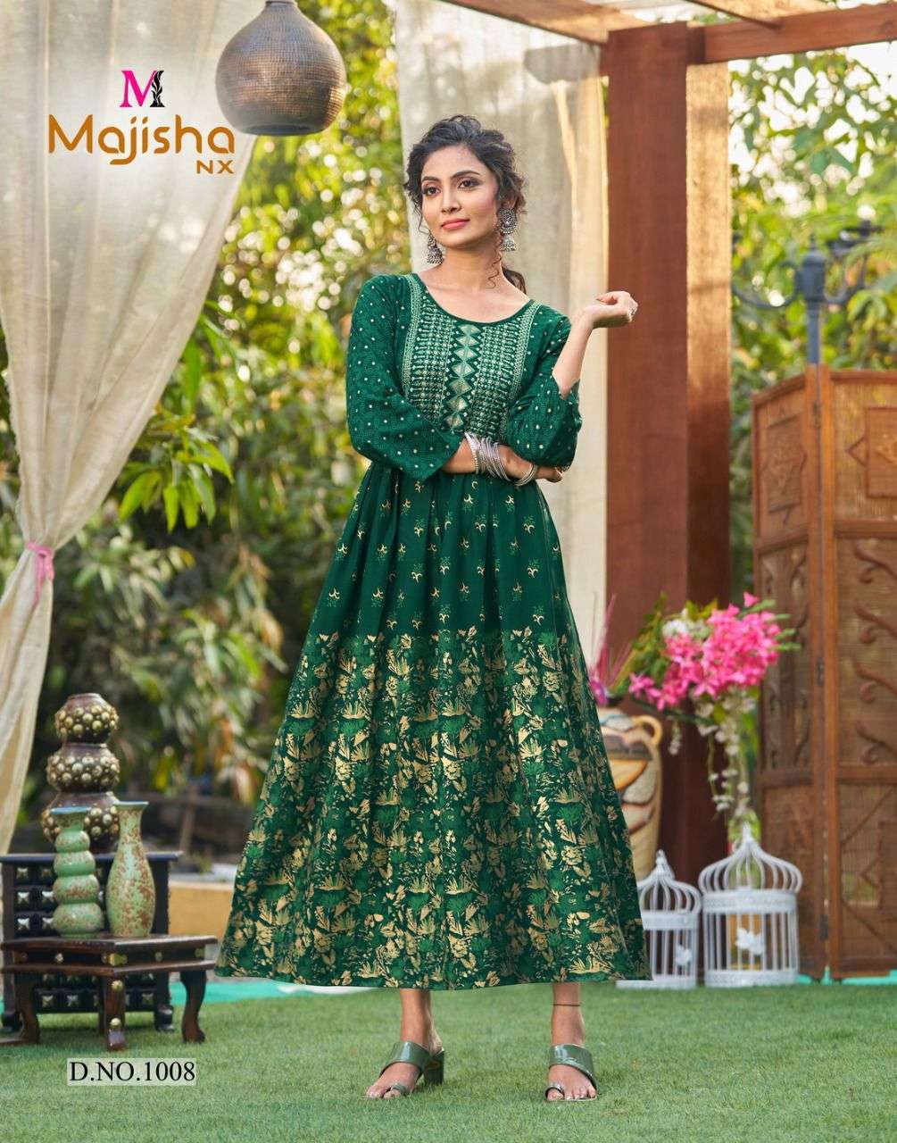 RANGBAAZ BY MAJISHA NX 1001 TO 1008 SERIES DESIGNER STYLISH FANCY COLORFUL BEAUTIFUL PARTY WEAR & ETHNIC WEAR COLLECTION PURE RAYON KURTIS AT WHOLESALE PRICE