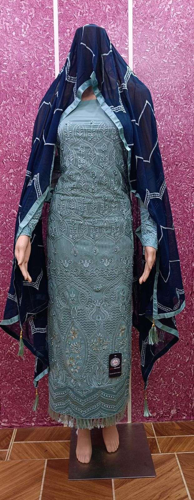 AFFAN CREATION HIT DESIGN 126 COLOURS BY AFFAN CREATION 126-E TO 126-H SERIES BEAUTIFUL PAKISTANI SUITS COLORFUL STYLISH FANCY CASUAL WEAR & ETHNIC WEAR FAUX GEORGETTE WITH EMBROIDERY DRESSES AT WHOLESALE PRICE
