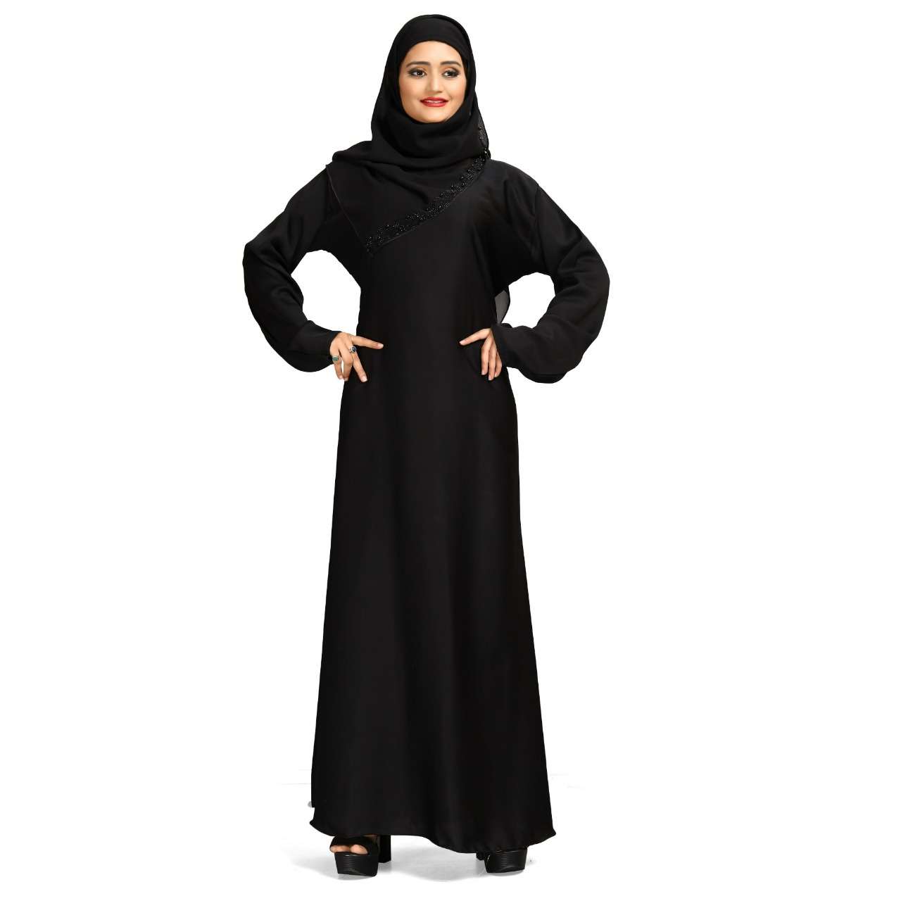 SIMPLE BURQA BY FASHID WHOLESALE BEAUTIFUL STYLISH FANCY COLORFUL CASUAL WEAR & ETHNIC WEAR IMPORTED BURQA AT WHOLESALE PRICE
