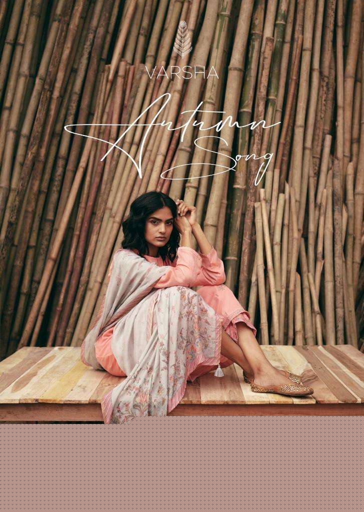 AUTOMN SONG BY VARSHA FASHION 11 TO 17 SERIES BEAUTIFUL SUITS COLORFUL STYLISH FANCY CASUAL WEAR & ETHNIC WEAR LINEN EMBROIDERED DRESSES AT WHOLESALE PRICE