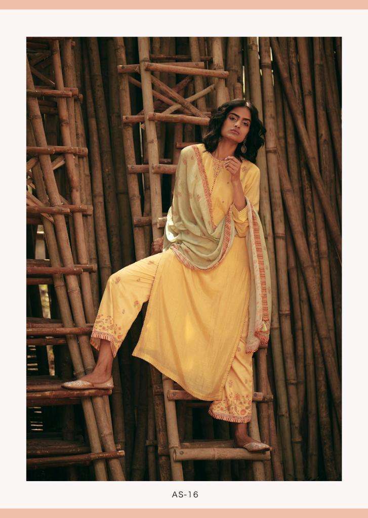 AUTOMN SONG BY VARSHA FASHION 11 TO 17 SERIES BEAUTIFUL SUITS COLORFUL STYLISH FANCY CASUAL WEAR & ETHNIC WEAR LINEN EMBROIDERED DRESSES AT WHOLESALE PRICE