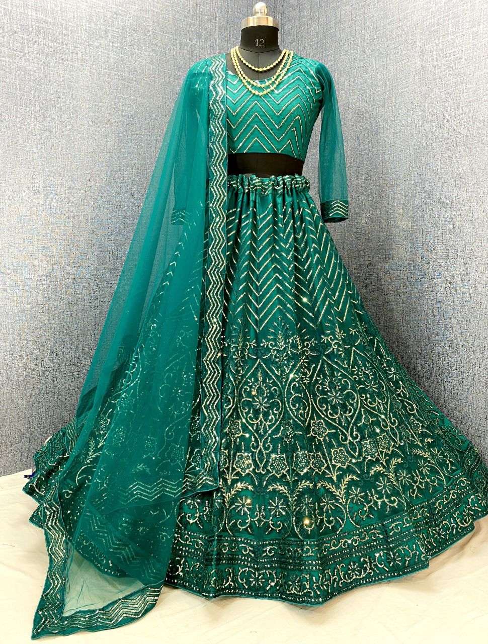 NOOR BY ZEEYA 3001 TO 3004 SERIES DESIGNER BEAUTIFUL NAVRATRI COLLECTION OCCASIONAL WEAR & PARTY WEAR NET LEHENGAS AT WHOLESALE PRICE