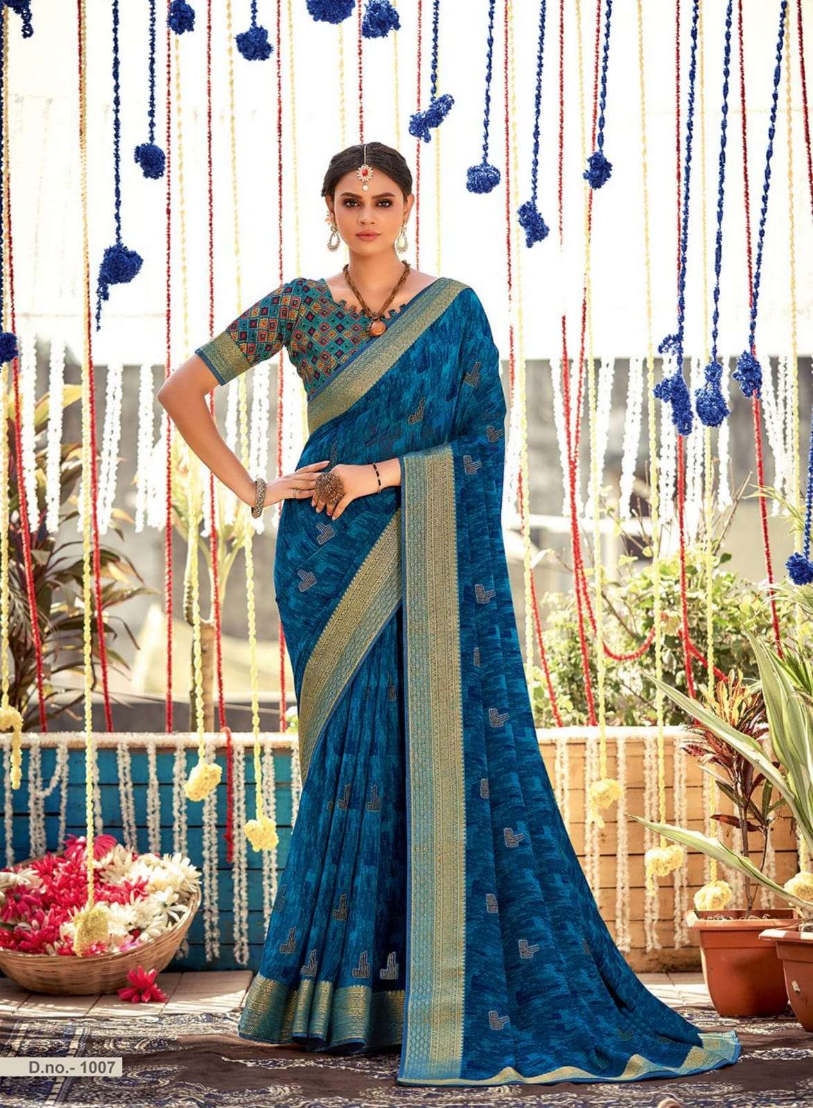 ROSHNI BY AMARSATH PRINTS 1001 TO 1012 SERIES INDIAN TRADITIONAL WEAR COLLECTION BEAUTIFUL STYLISH FANCY COLORFUL PARTY WEAR & OCCASIONAL WEAR GEORGETTE SAREES AT WHOLESALE PRICE