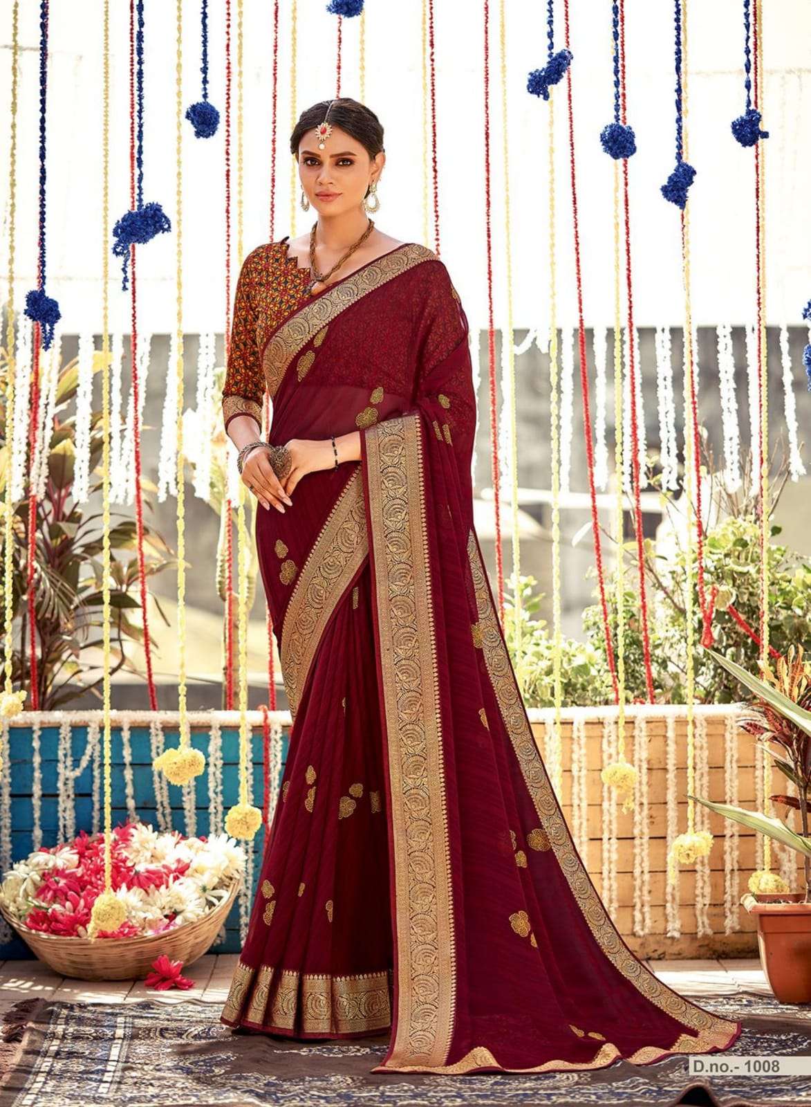 ROSHNI BY AMARSATH PRINTS 1001 TO 1012 SERIES INDIAN TRADITIONAL WEAR COLLECTION BEAUTIFUL STYLISH FANCY COLORFUL PARTY WEAR & OCCASIONAL WEAR GEORGETTE SAREES AT WHOLESALE PRICE