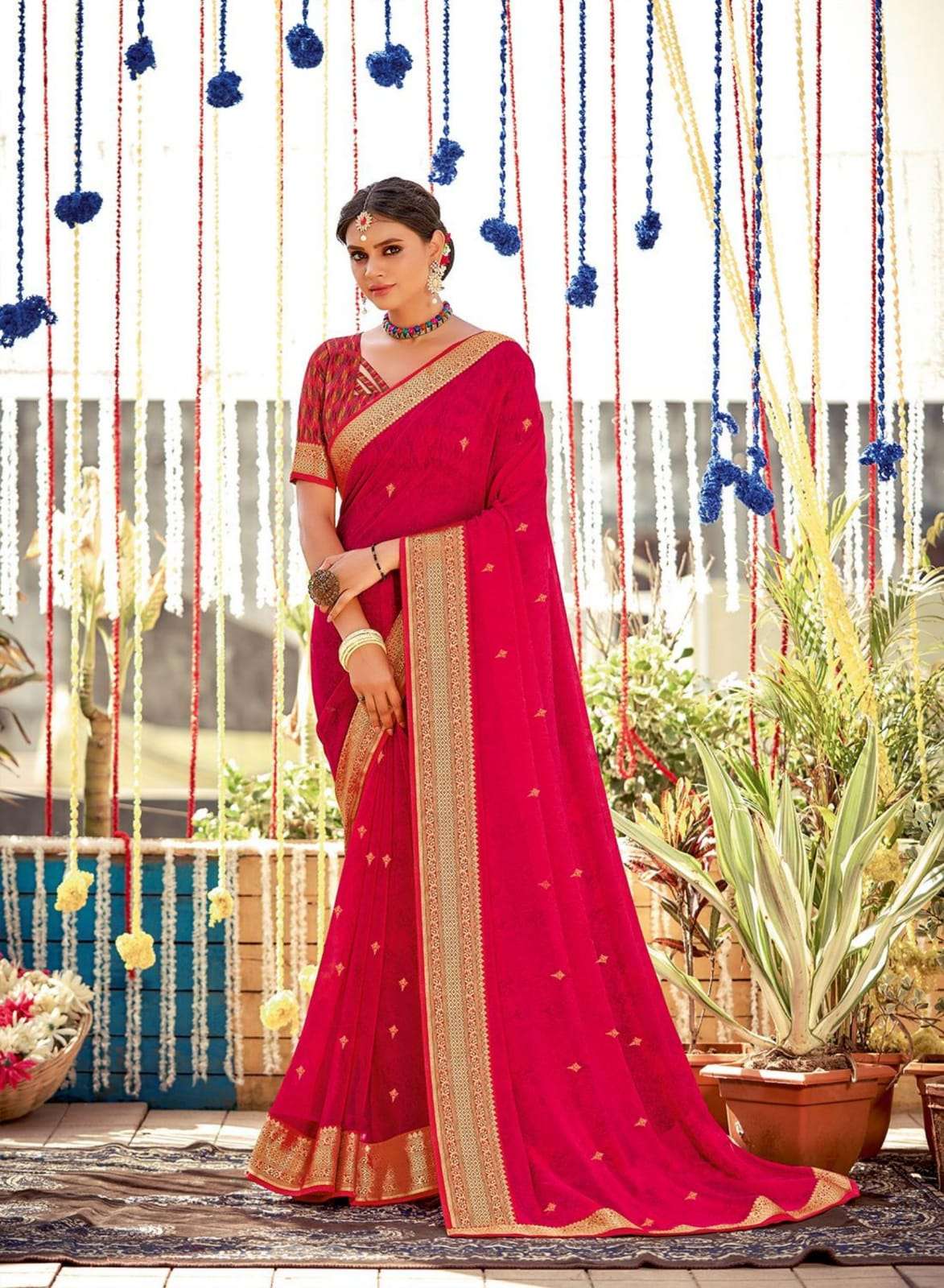ROSHNI BY AMARSATH PRINTS 1001 TO 1012 SERIES INDIAN TRADITIONAL WEAR COLLECTION BEAUTIFUL STYLISH FANCY COLORFUL PARTY WEAR & OCCASIONAL WEAR GEORGETTE SAREES AT WHOLESALE PRICE